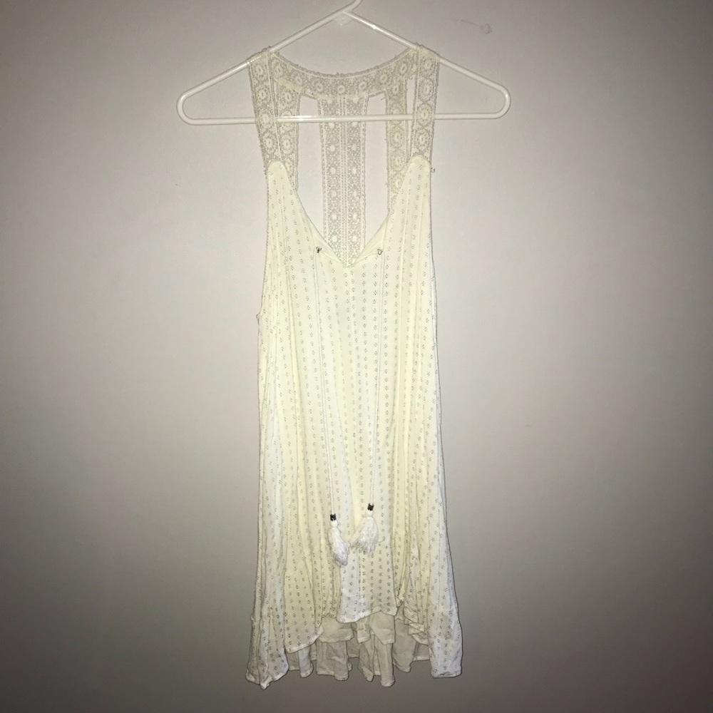cream summer dress